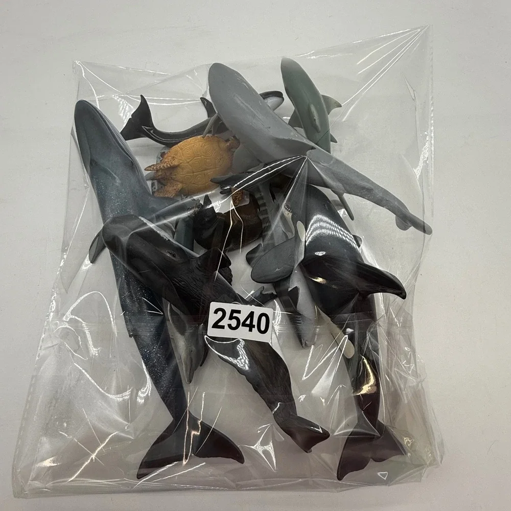 Ocean‎ Sea Animal Figurines Whale Dolphin Shark Turtle Seal Lot 14 Pieces - Picture 6 of 6